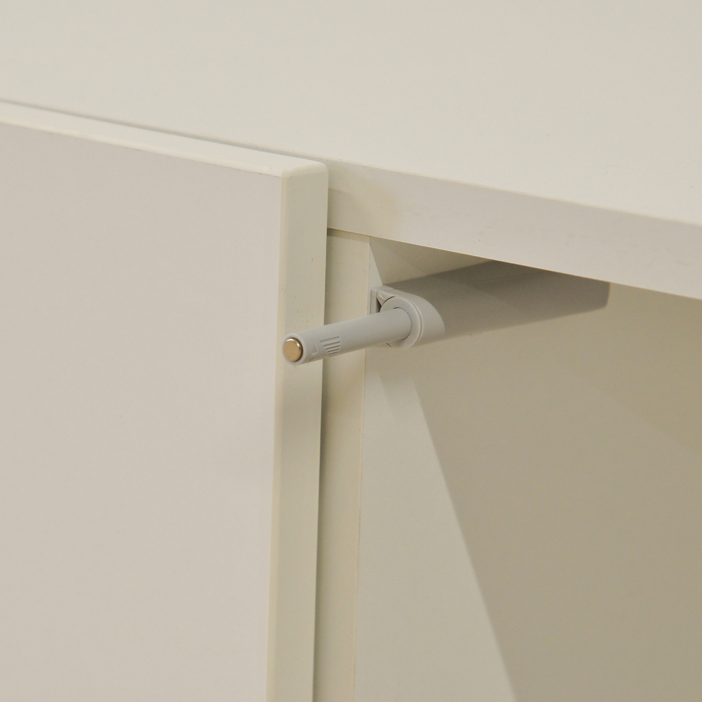 Тумба под телевизор, 160х40х55, Ола, напольная, в прихожую, белый / сосна, Dipriz