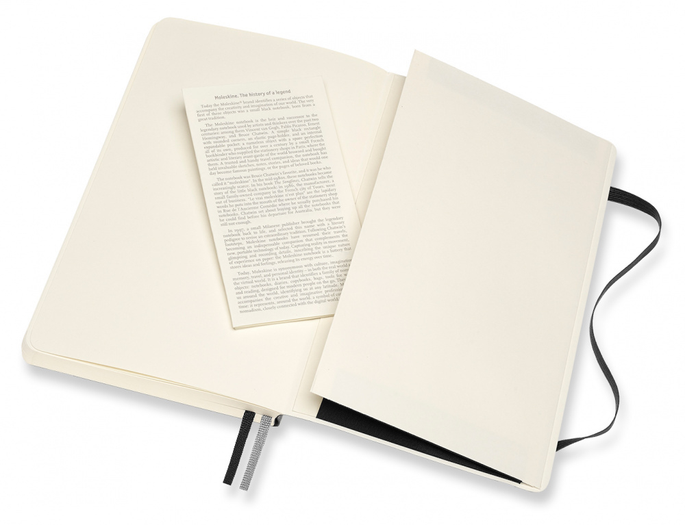Блокнот Moleskine CLASSIC SOFT EXPENDED (QP619EXP) 13х21 см, 400 стр. в точку, мягкая обложка, черный