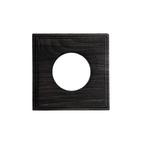 Рамка 1 постовая для скрытого монтажа (дерево, Угольно-черный) BF4-610-119