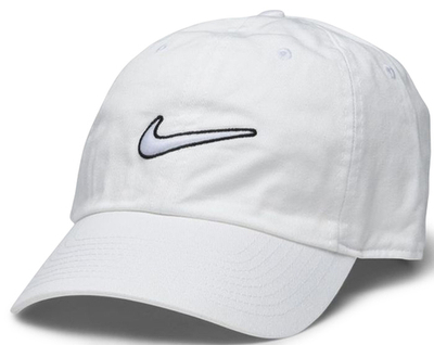 Теннисная кепка Nike H86 Essential Swoosh Cap - white/white