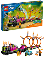 Конструктор лего City Stunt Truck and Ring of Fire 60357