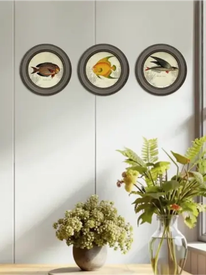 Картины на стену интерьерная на холсте 3 шт 17.5 см