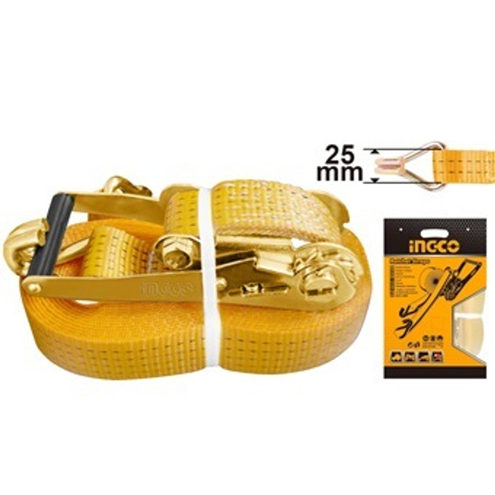 Стяжной ремень с храповиком 1,5 т, 6 м