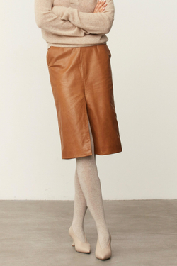 Юбка кожаная HONEY