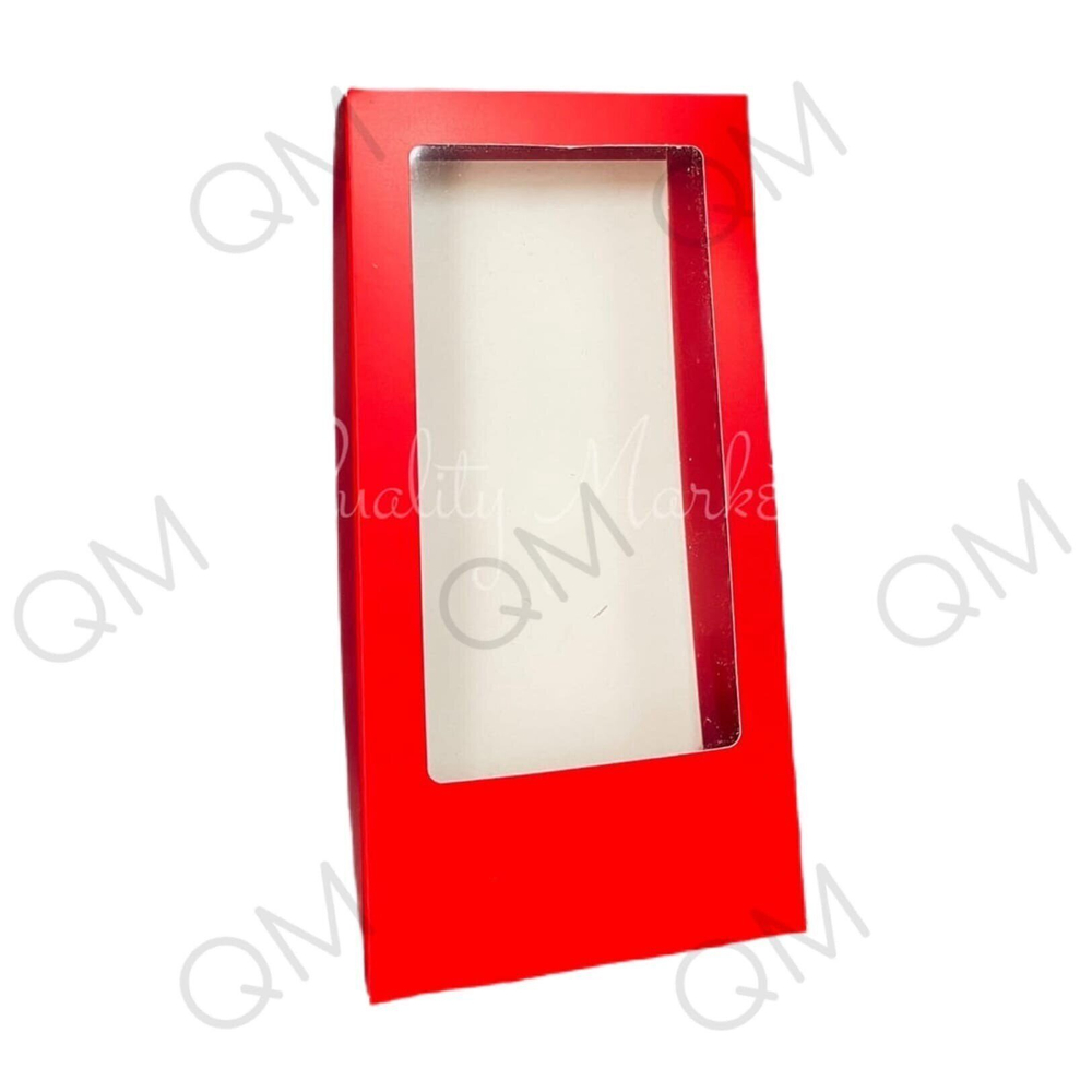 Коробка для шоколадной плитки 160*80*17 мм (красная), 50шт