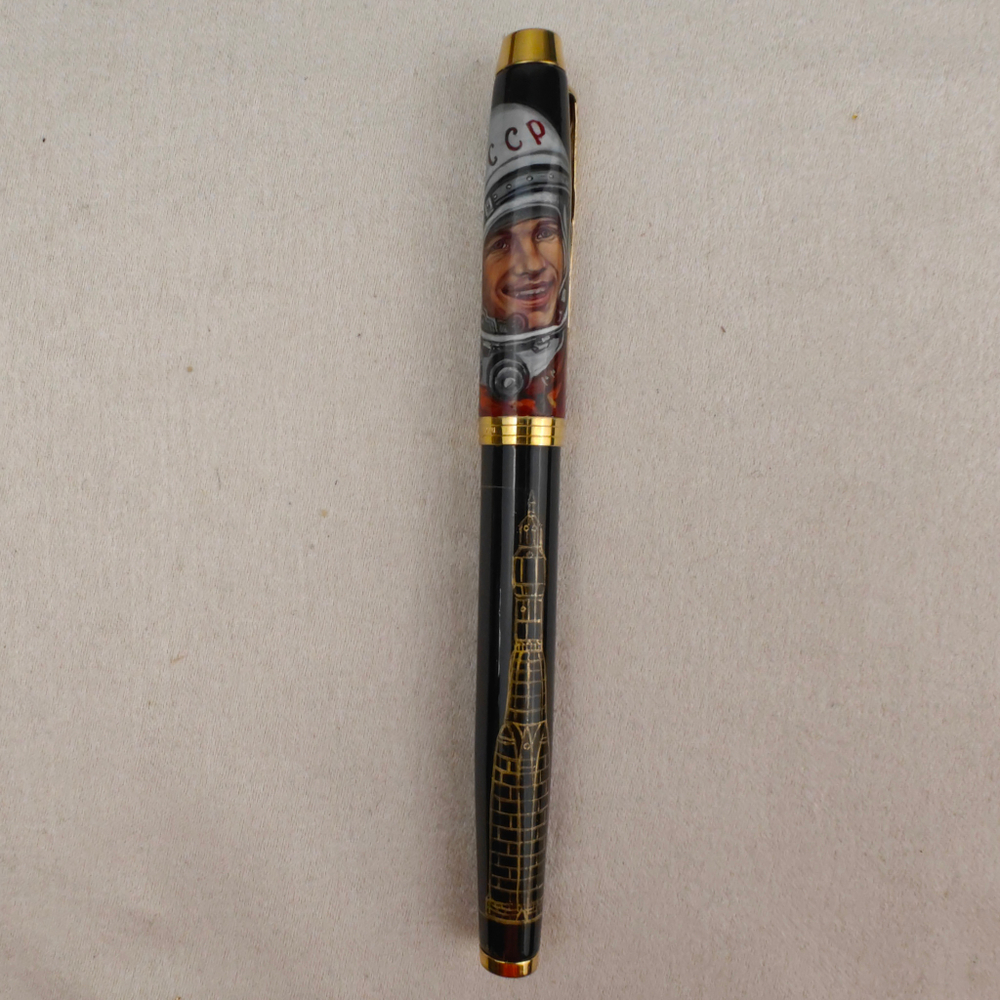 Ручка Parker с ручной росписью Палех "Юрий Гагарин"