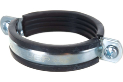 Трубный хомут с гайкой ЗУБР 2 1/2", 6шт, оцинкованный 37850-75-80