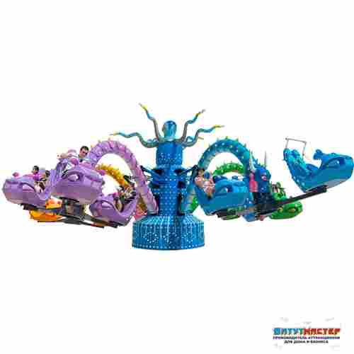 Спрут аттракцион «Властелин морей» 20 кабинок, 40 места 13,5×13,5×4,5 м