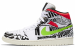 Jordan 1 Mid All Over Logos