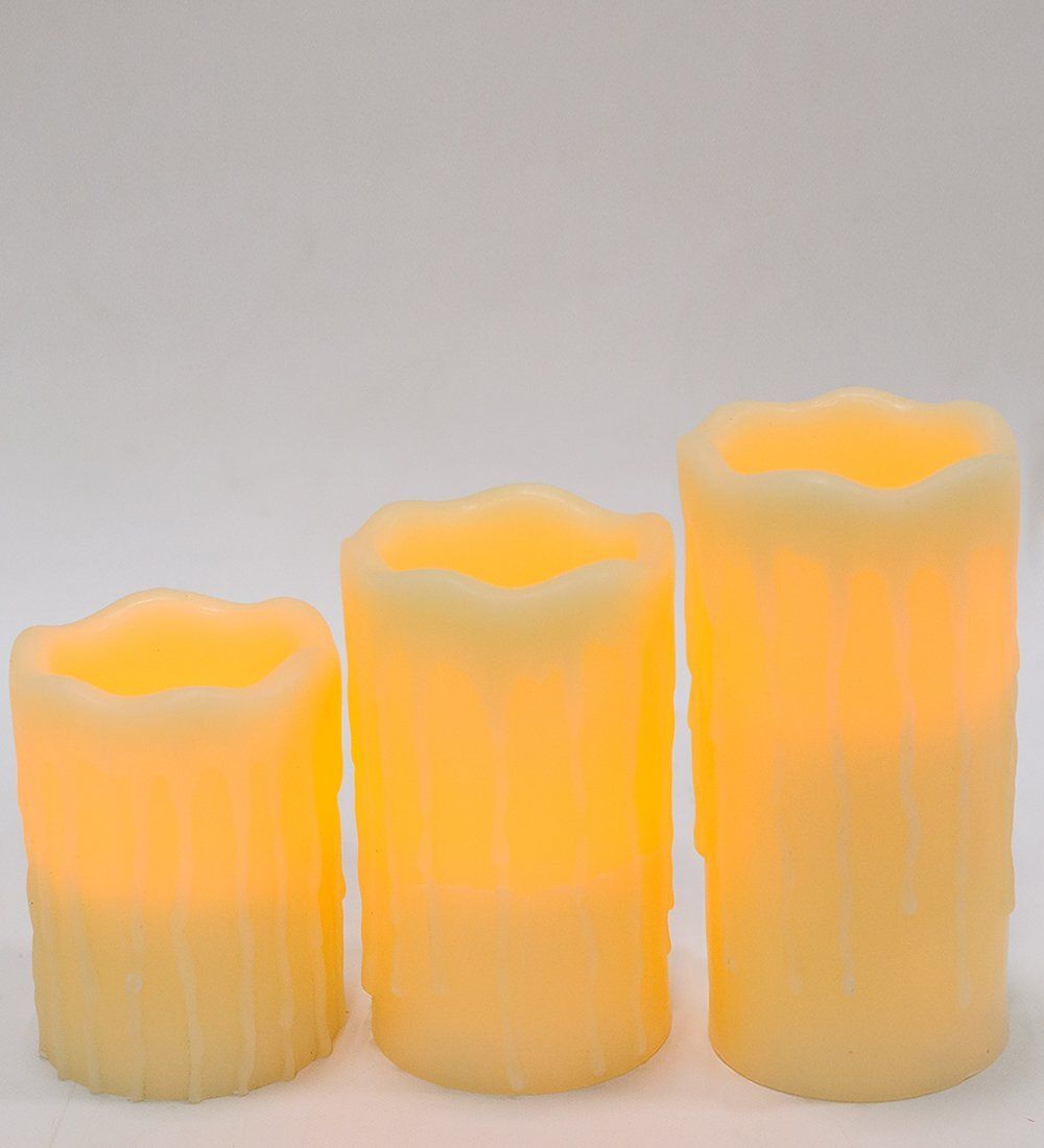 Bright LED-04 Набор светодиодных свечей (3шт.) с дистанционным управлением