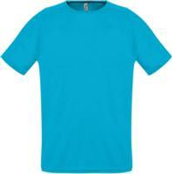 Футболка унисекс Sporty 140, бирюзовая