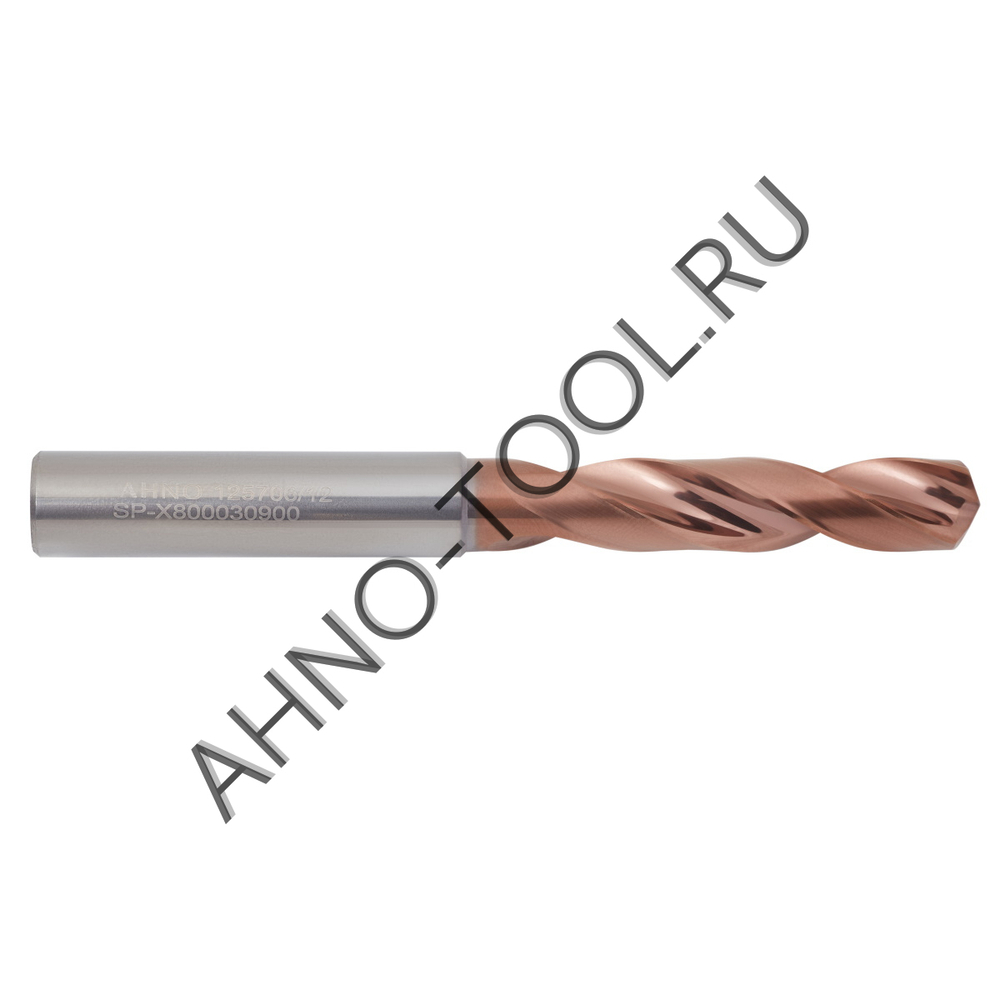 Сверло  9.0мм  твердосплавное 3D без подвода СОЖ. SP-X800030900 VHM AHNO по стали, чугуну, нерж. и ж