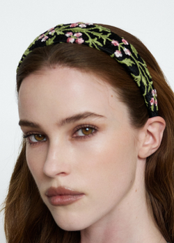 Ободок плоский из кружева