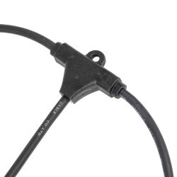 UDL-K230 6-E27-5M IP54 BLACK BELT-LIGHT GREENHOUSE Гирлянда для освещения теплиц. 5м + 3м сетевой шнур. 6 подвесов 1м с патроном E27. шаг 100см. Чёрная. TM Uniel