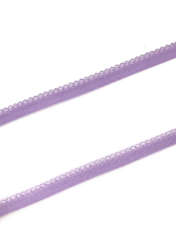 Отделочная резинка ажурная лаванда 10 мм