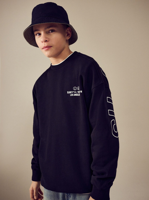 Толстовка для мальчика Next AV0-034, Черный