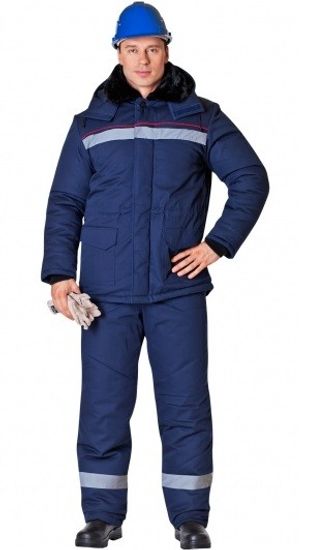 Куртка зимняя "Алтай" (т.синий/василек)