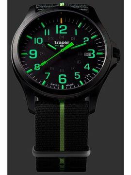 Наручные часы Traser P67 OFFICER PRO Gunmetal Black/Lime 107426 (нато)
