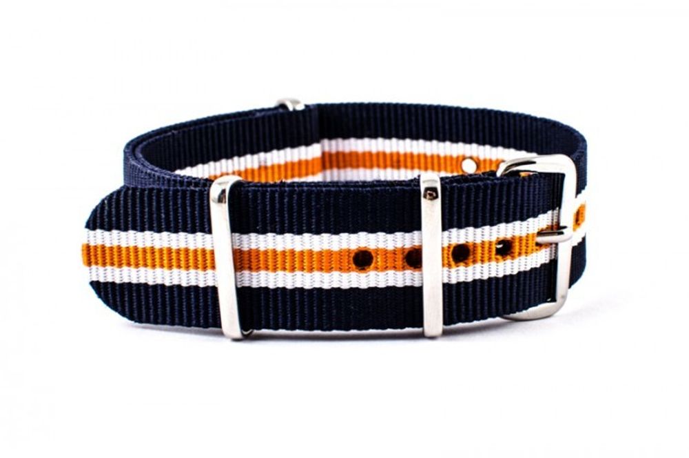 Nato Strap Blue White Orange