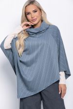 Пончо Арина (серое) Б11009 LT Collection