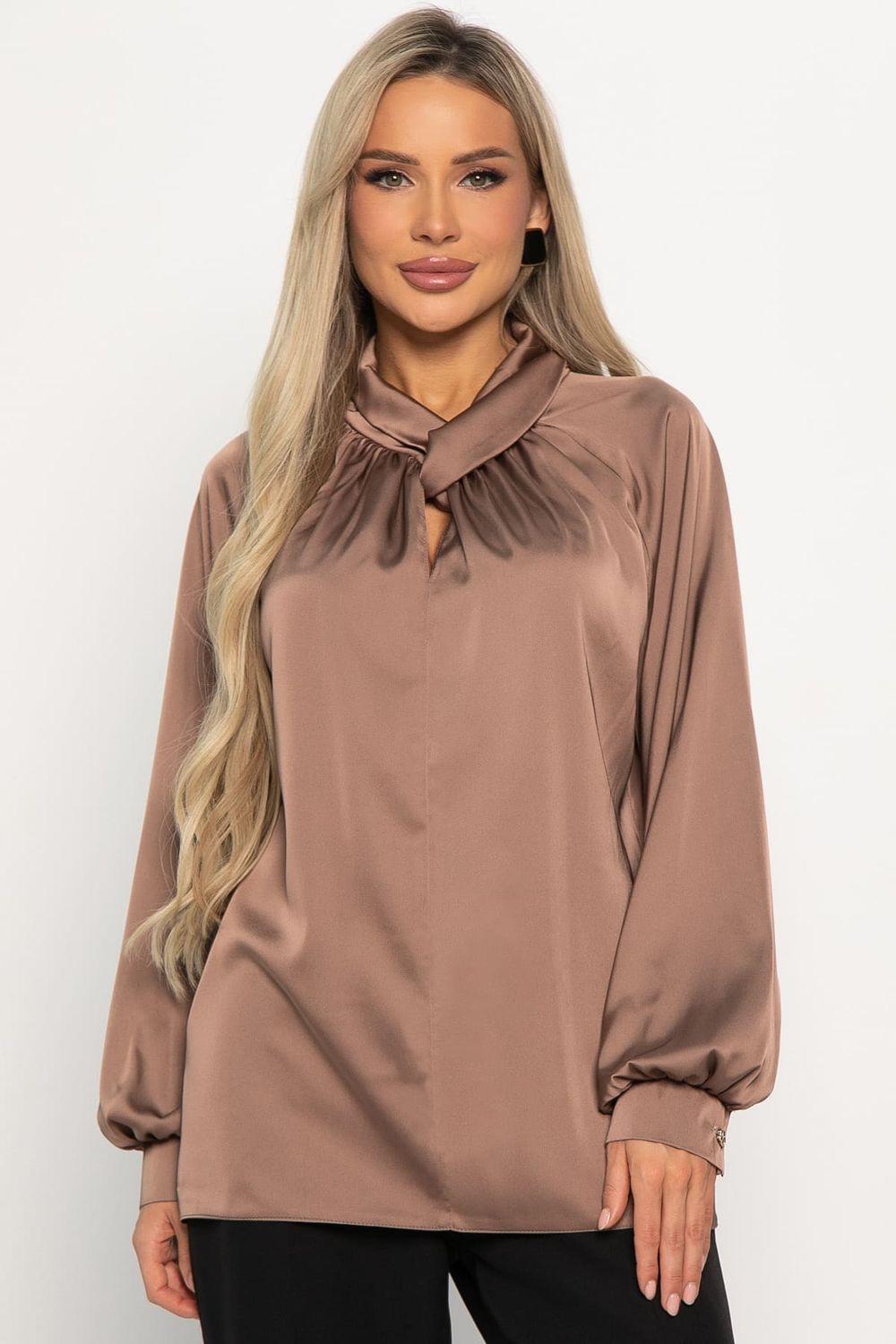 Блуза Элеонора (коричневая) Б14927-30М LT Collection
