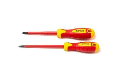 Набор отверток диэлектрических, 2пр. CrV6150 (SL:5,5x125мм, PH2х100мм), в блистере Forsage F-2028DE