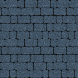 Тротуарная плитка Арена - Гранит Синий, комплект из 2 видов плит