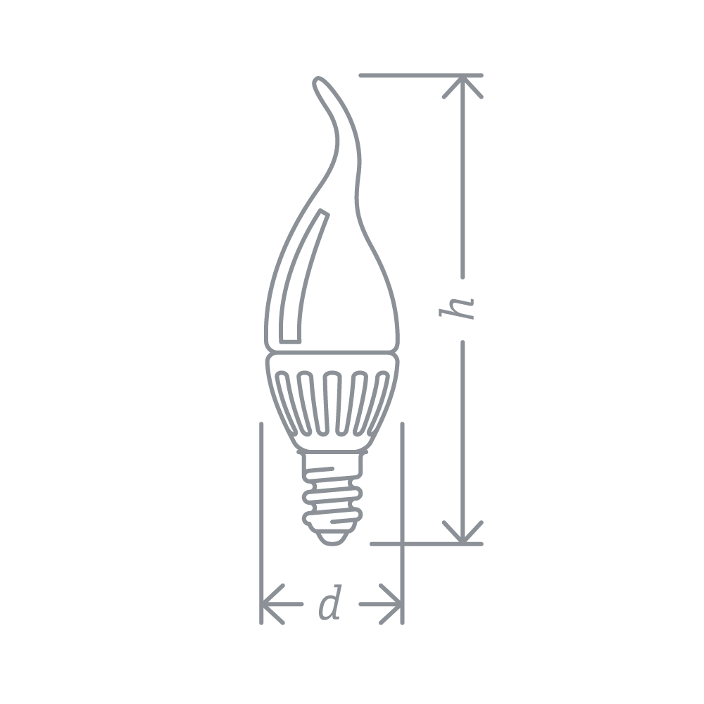 Лампа Navigator 61 026 NLL-P-FC37-5-230-4K-E14-FR