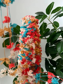 Пряжа Единорог UNICORN мультиколор с шишибриками 50 g