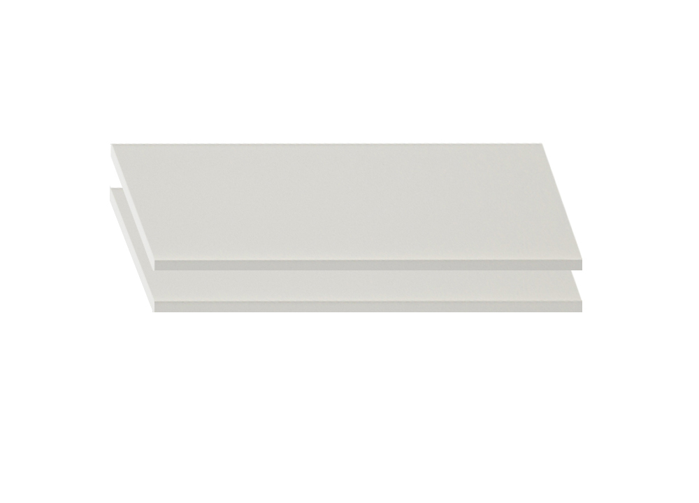 Сп Каталея комплект полок шкафа 1-дверного Эмаль Ваниль без патины Кубань-Мебель