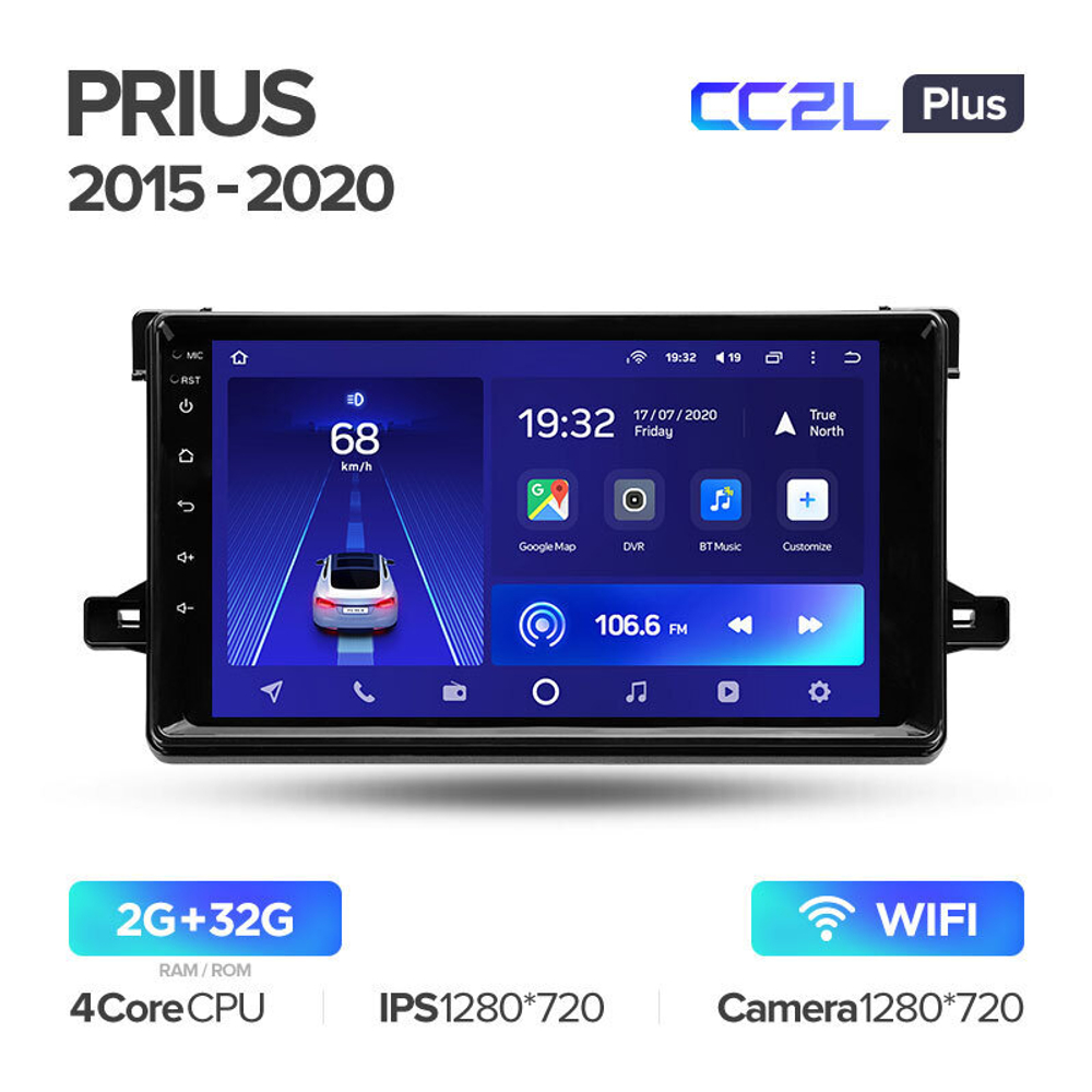 Teyes CC2L Plus 9" для Toyota Prius 2015-2020