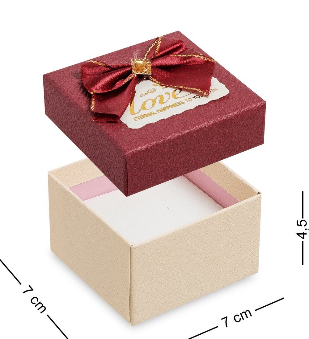 WG-84-B Коробка подарочная «Квадрат» цв.беж./борд.