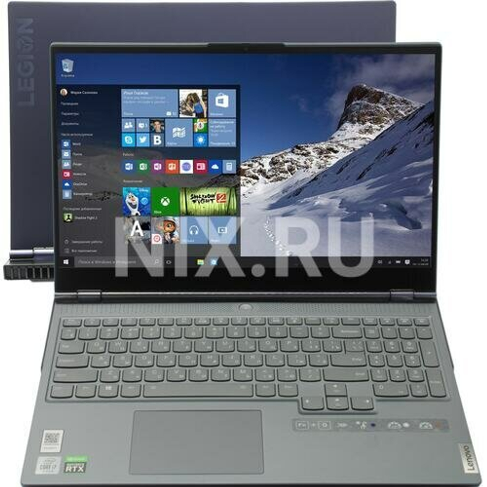 Ноутбук Lenovo Legion 7-15IMH05. Конфигурация: Intel Core i7 10750H 2.6ГГц/16 ГБ/512 ГБ SSD/nVidia GeForce RTX 2070 Max-Q 8 ГБ/Windows 11 Домашняя/15.6"/1920х1080 144Hz/A1