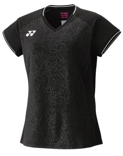 Женская теннисная футболка Yonex T-Shirt Crew Neck - black