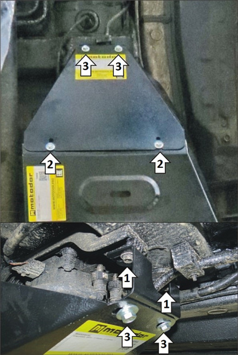 Защита стальная 2 мм БН Hyundai Staria; V=2,2D c 2022 г MOTODOR.00944