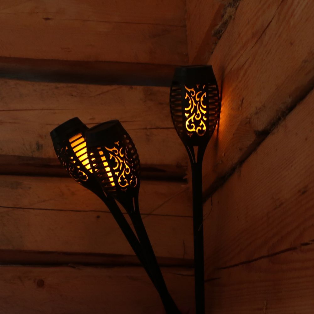 USL-S-184-PM495 SMALL TORCH-1 Садовый светильник на солнечной батарее Маленький факел-1. 12 светодиодов. Эффект пламени. 1x2-3ААА Ni-Mh аккумулятор в-к. IP44. TM Uniel.