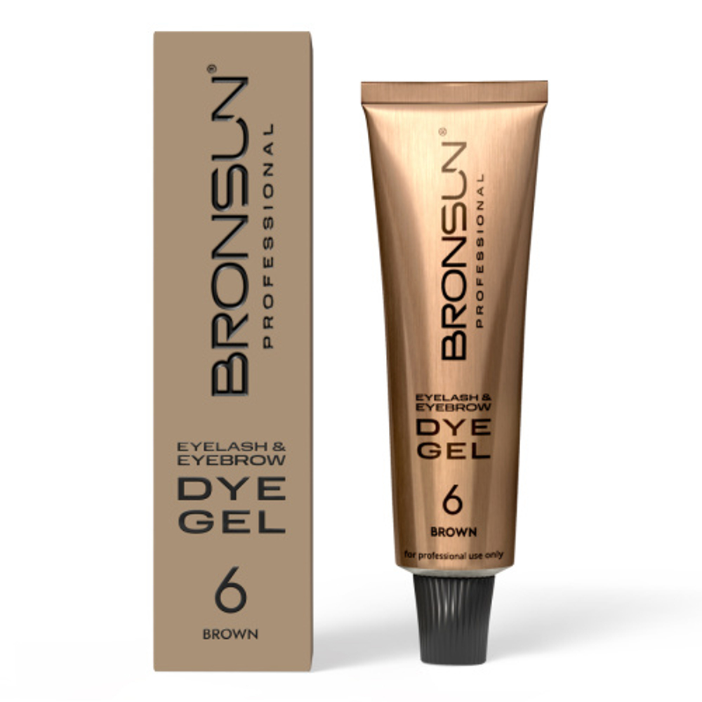Краска для ресниц и бровей гелевая BRONSUN NEW, 15 мл