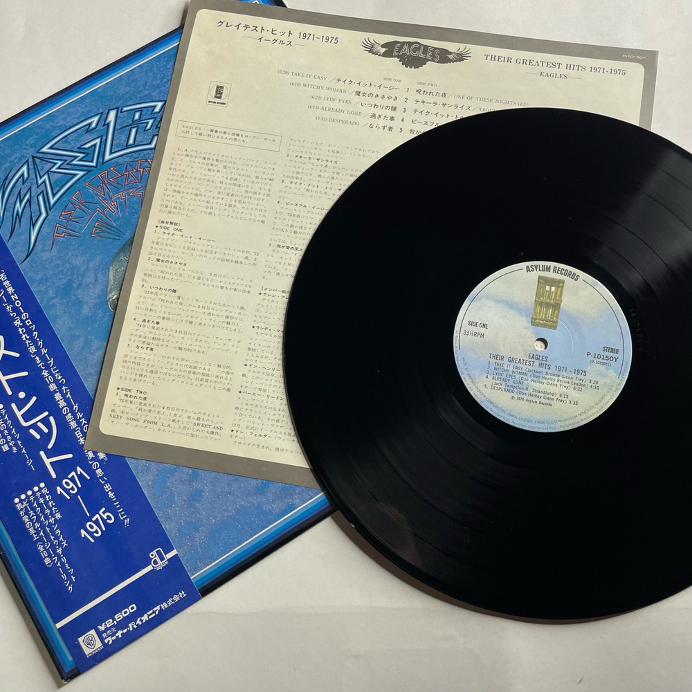 Винтажная виниловая пластинка LP Eagles Their Greatest Hits 1971 1975 (Япония 1976) (Оби)