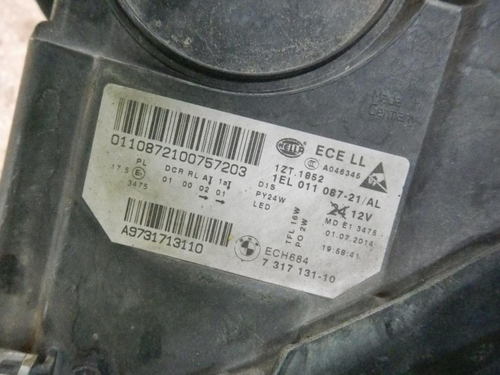 Фара левая BMW 5er F10 (2013-2017) ксенон