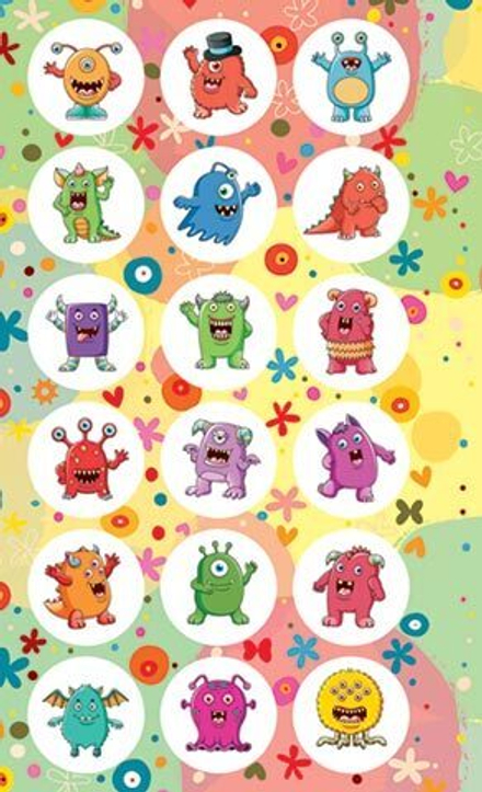 Наклейки-оценки 9*15см "Страшилки"