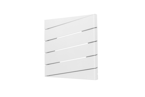 Решетка на магнитах RDP-150 белая (под трубу d 100мм, габарит 150х150мм)