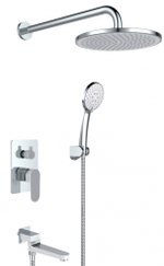 283563-F Встроенный смес для душа с 3-функ. (ХРОМ.БЕЛЫЙ) ViEiR  (6/1шт)