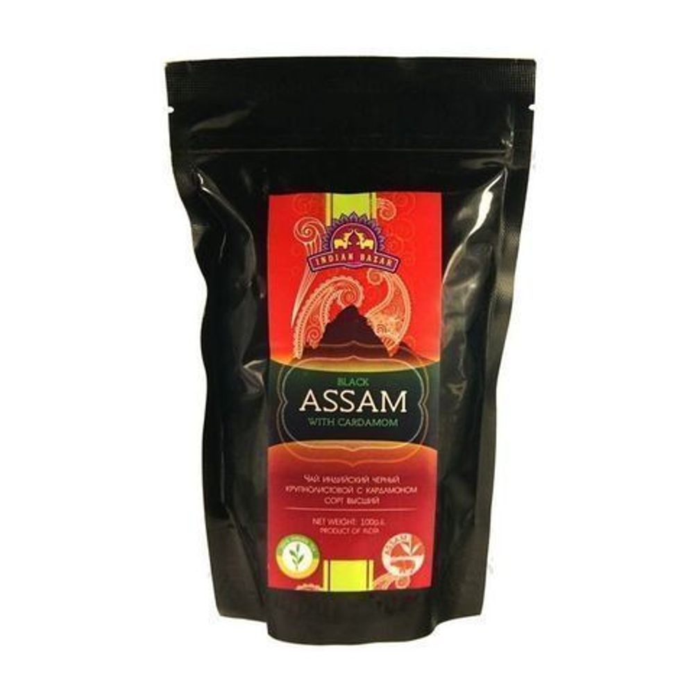 Чай Indian Bazar Black Assam черный крупнолистовой Ассам в/с (в пакете) 100 г