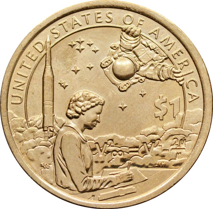 1 доллар (dollar) 2019 D США «Коренные Американцы - Индейцы в космической программе»