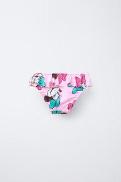 ZARA ПЛАВКИ БИКИНИ С ПРИНТОМ MINNIE MOUSE ©, РОЗОВЫЙ