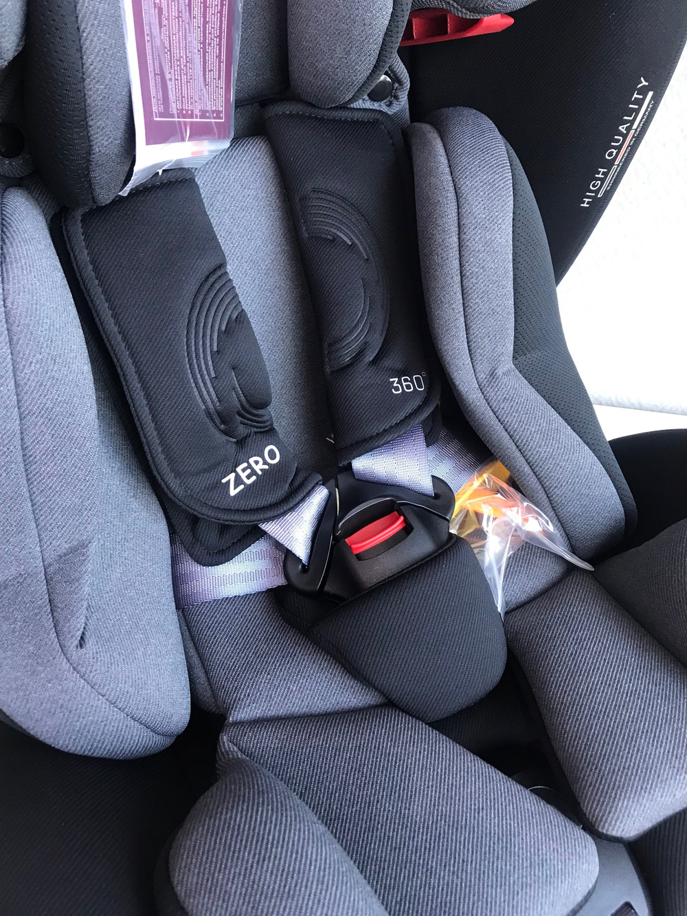 Автокресло Peppy Zero Isofix (black/grey)
