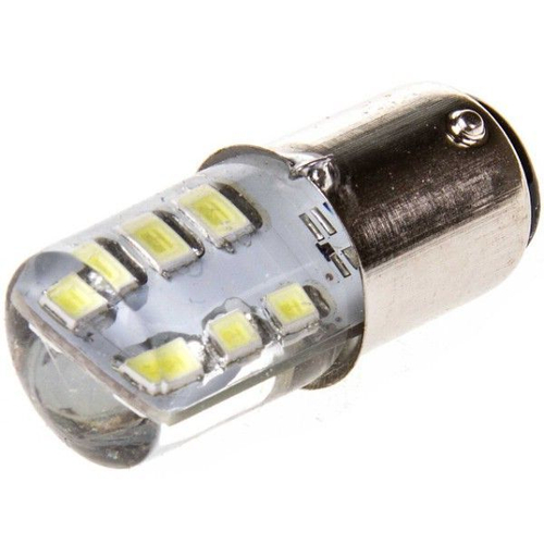 Лампа светодиодная 12V 21/5W металлический цоколь 2-конт. белый 12 SMD 2 шт. Skyway