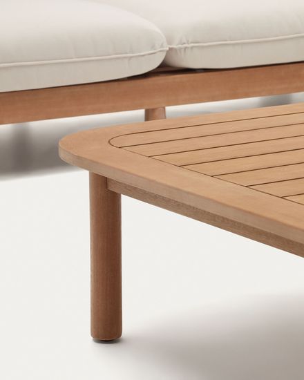 Комплект Sacova 5-местный угловой диван и журнальный столик из массива эвкалипта La Forma Испания 