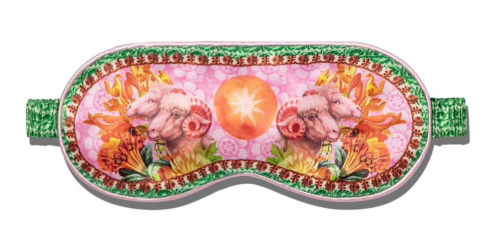Маска для сна из 100% шелка SlipSilk, коллекция ZODIAC БЛИЗНЕЦЫ