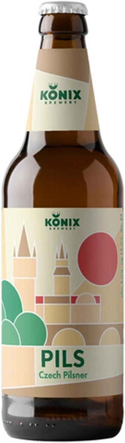 Пиво Коникс Чешский Пилснер / Konix Czech Pilsner 0.45 - стекло